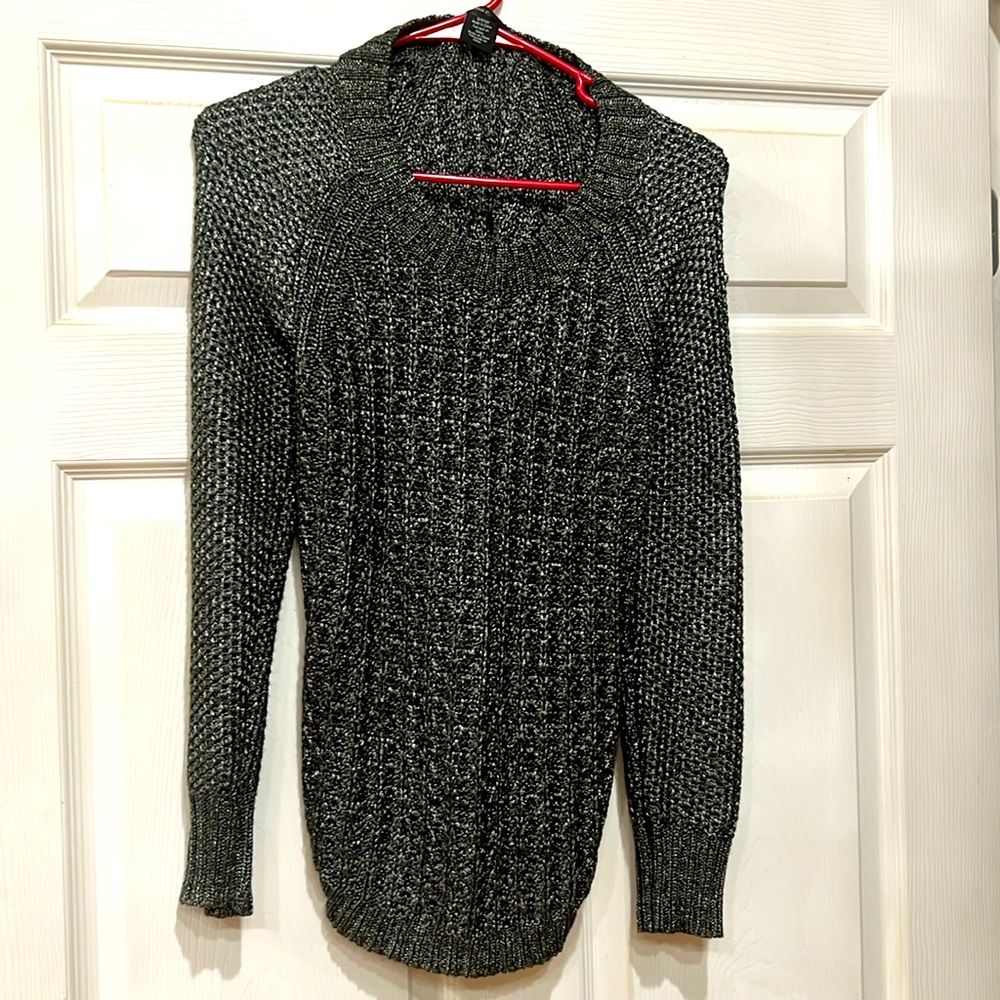 Calvin Klein shiny black sweater